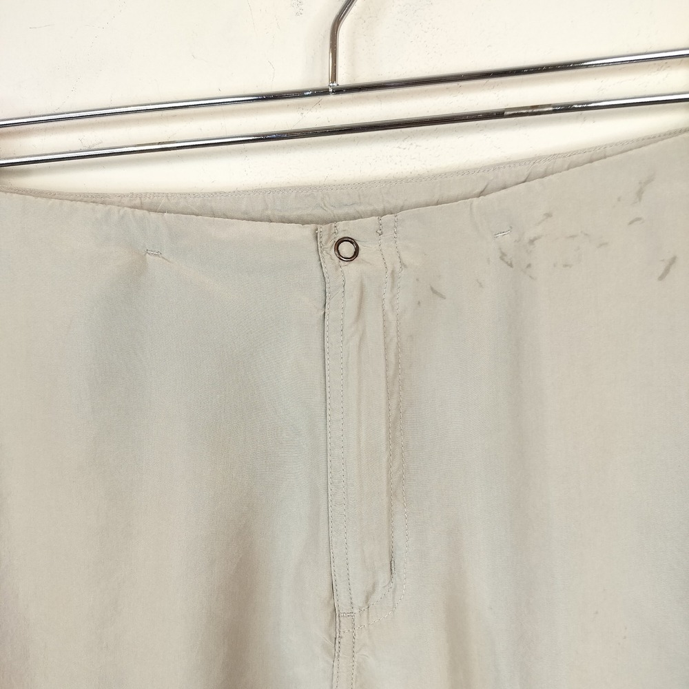 Sigrid Olsen Silk Cargo Pants Medium Womens Cropped Lightweight Neutral - Picture 7 of 11